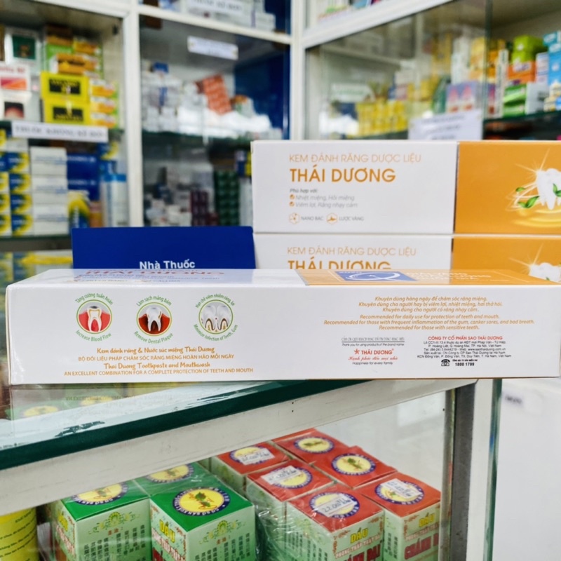 ✅ [Chính Hãng] Kem Đánh Răng Dược Liệu THÁI DƯƠNG , Phù hợp với Nhiệt Miệng, Hôi miệng, Viêm lợi, Răng nhạy cảm