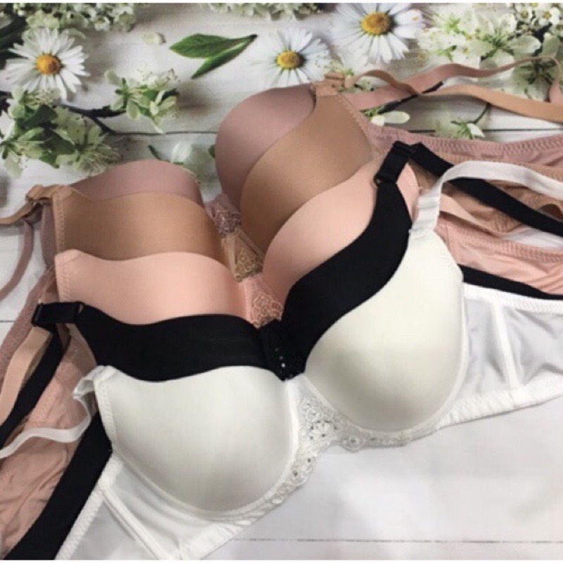 Áo Ngực Ép Mút Mỏng Có Gọng Quả To 311 Trơn Lót Nữ