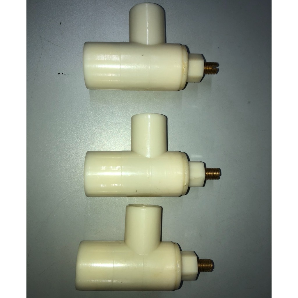 combo 03 VAN ÁP LỰC GIẾNG KHOAN (Van điều áp đầu đồng) ti thau Răng trong phi 27mm Chất liệu: nhựa ABS