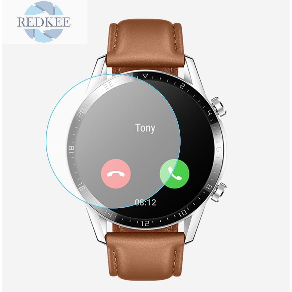 Redkee 2pcs 9H Clear Protective Film Full Screen Protector for Huawei Watch GT2