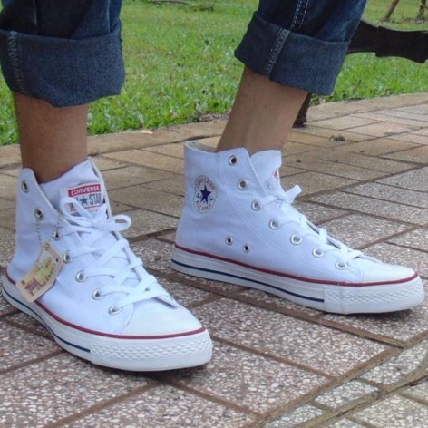 Giày CV Classic Cổ Cao Nam Trắng | BigBuy360 - bigbuy360.vn