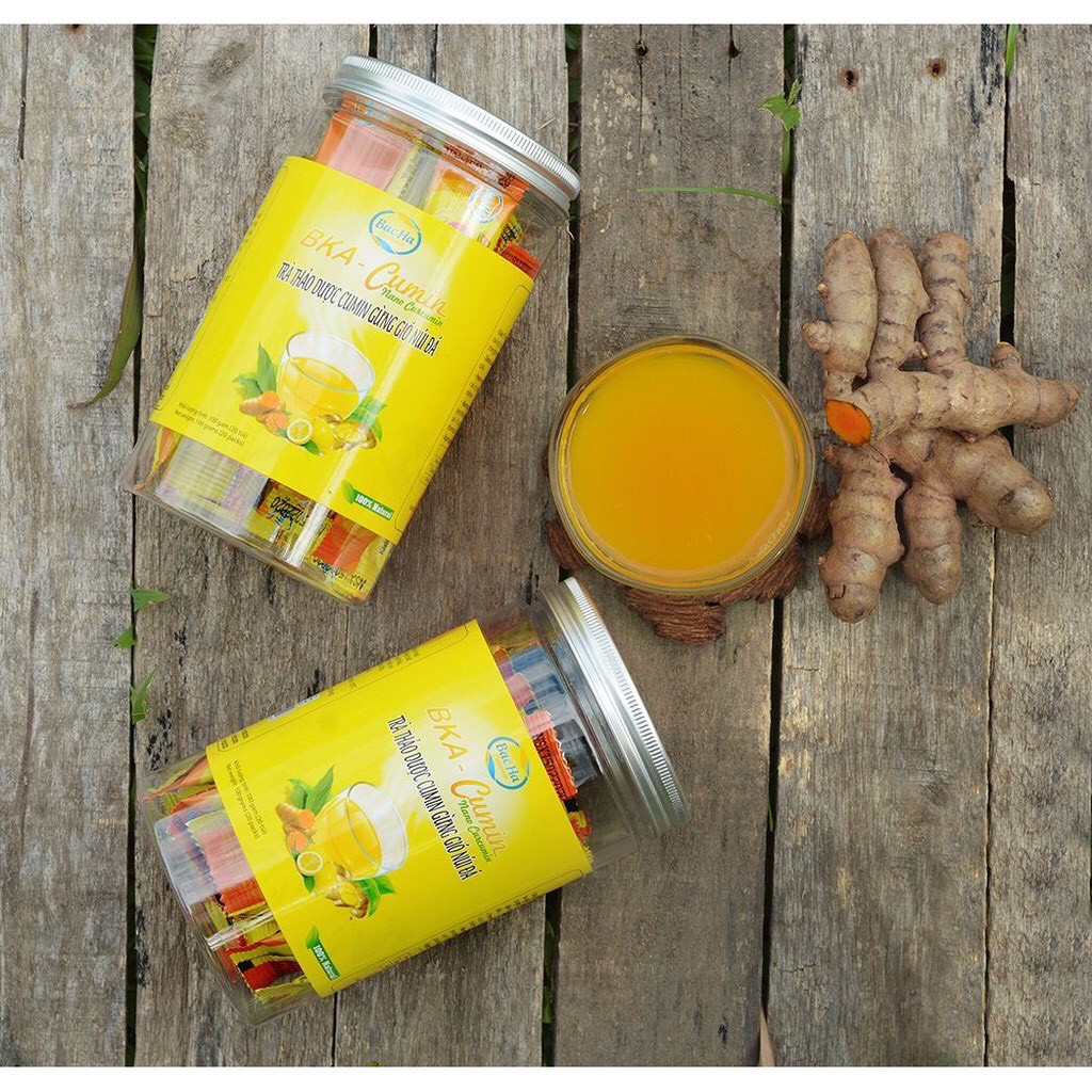 - Trà thảo dược Cumin gừng gió núi đá hộp 20 gói