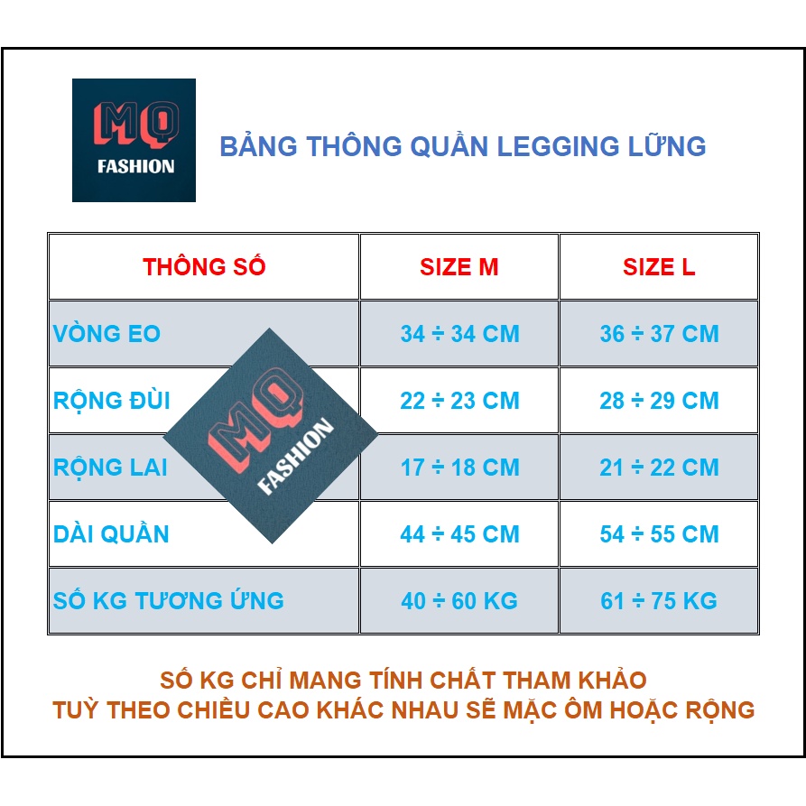 Quần legging nữ lửng cạp cao nâng mông bigsize cao cấp có túi MQ Fashion LG01 | BigBuy360 - bigbuy360.vn