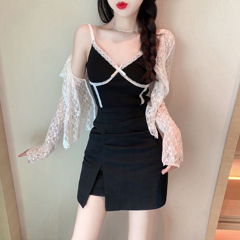Áo Khoác Cardigan Chống Nắng Phối Ren Thời Trang 2023
