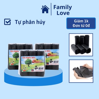 COMBO 3 Cuộn Túi đựng rác sinh học tự phân hủy 1kg