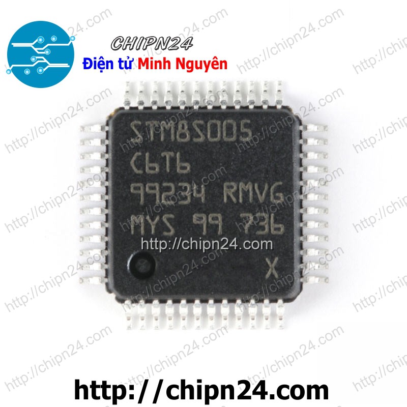 [1 CON] IC STM8S005C6T6 QFP-48 [SMD Dán]