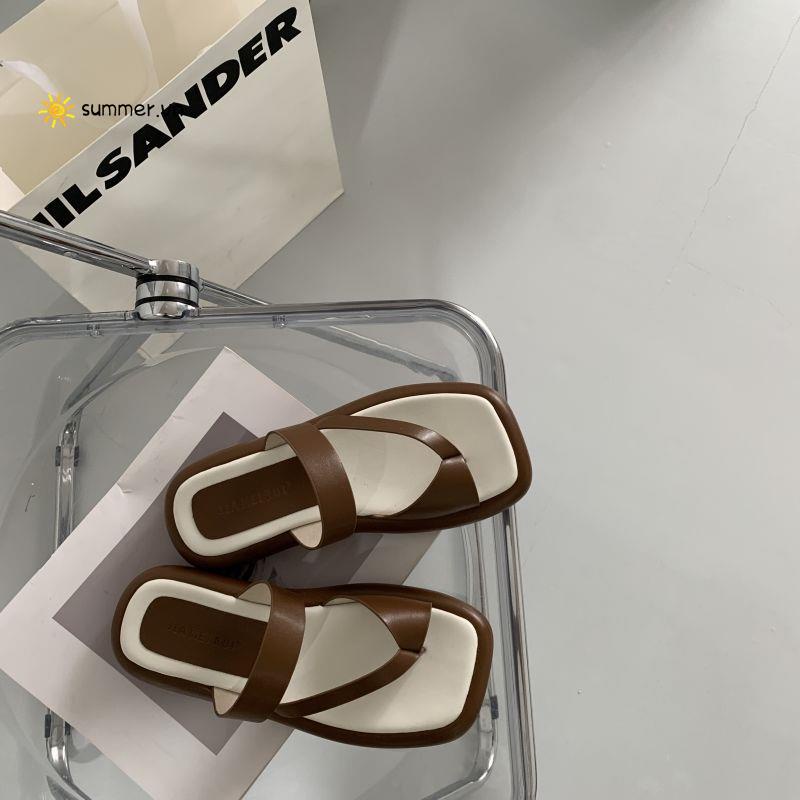 Dép Đi Biển Hở Ngón Đế Dày 202 Phong Cách Mới Dễ Phối Đồ Thời Trang Cho Nữ