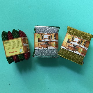 combo 4 miếng rửa chén kim tuyến