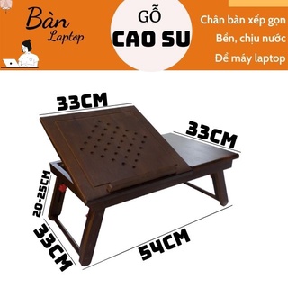 Bàn để laptop xếp gọn bằng gỗ (Nâu)