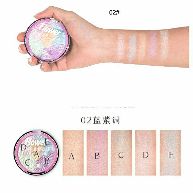 BẮT SÁNG CĂNG BÓNG 5 MÀU HOA S.F.R HIGHLIGHTER