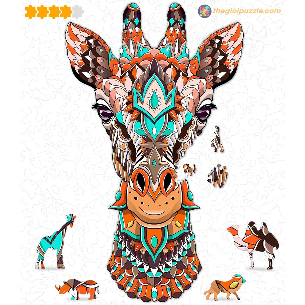 Bộ Xếp Hình Gỗ Thegioipuzzle Ghép Hình Puzzle TGP047