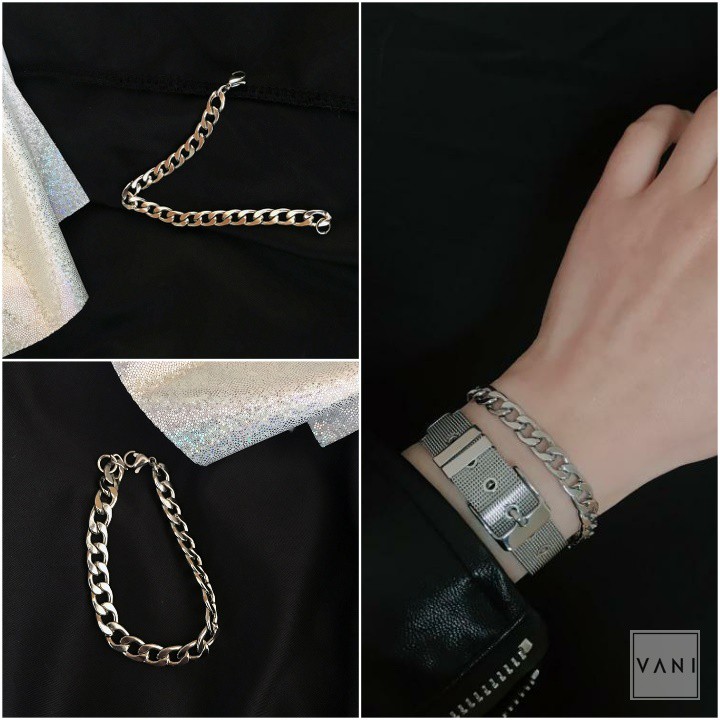 [Mã FAMAYFA giảm 10K đơn 50K] Vòng Tay, Lắc Tay Xích Trơn Bản Dẹp Đơn Giản Phong Cách Unisex - Vani Store | BigBuy360 - bigbuy360.vn