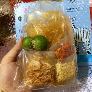 Combo 100 bịch bánh tráng trộn tắc chà bông ngọc thuỷ