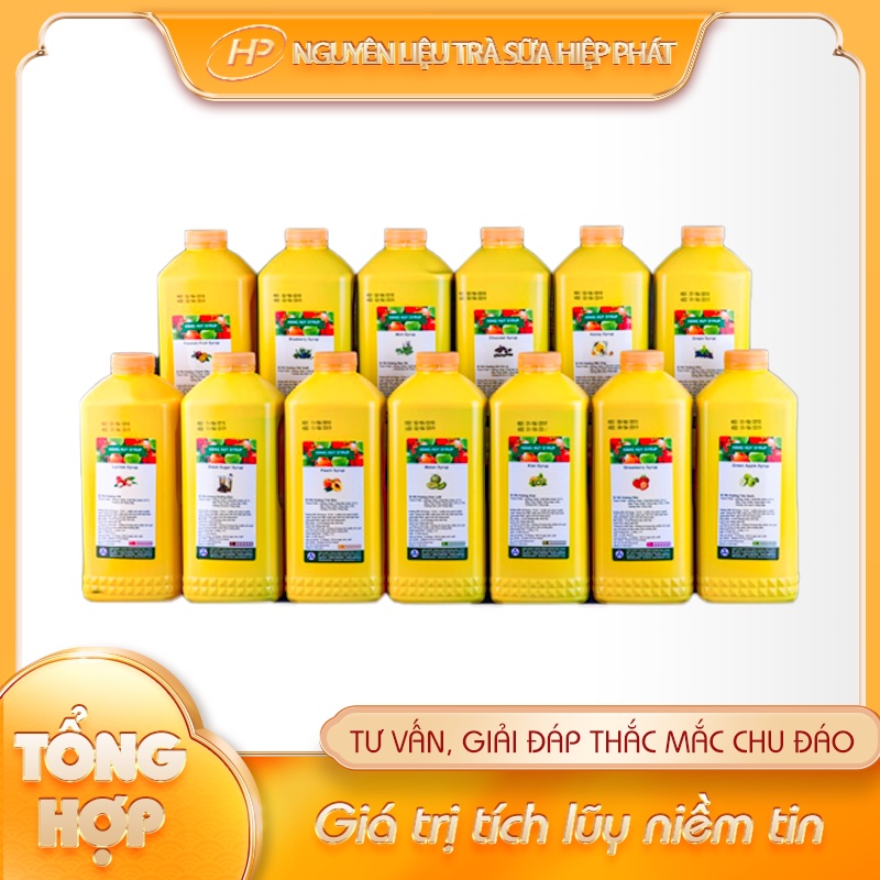 [TỔNG HỢP] - Syrup hoàng kim hương trái cây DOUXIAN - 2.5Kg/ thùng - Nguyên liệu trà sữa HIỆP PHÁT