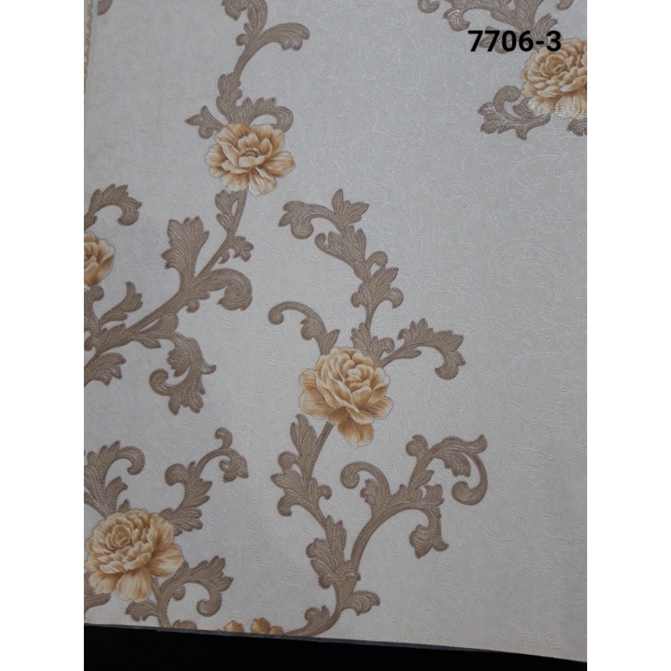 Giấy Dán Tường Hàn Quốc FLORIA Decor phòng ngủ, phòng khách siêu xinh khổ 1.06 x 15.6 m
