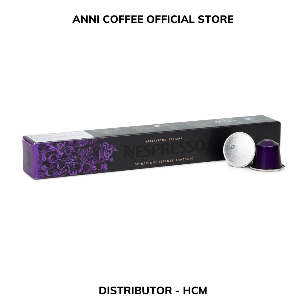 Cà Phê Viên Nén NESPRESSO Chính Hãng Dòng Arpeggio Độ Mạnh 09, New Date 2021, Hộp 10 Viên, NPP Anni Store