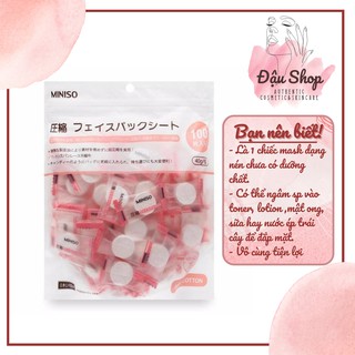 Combo 100 viên mặt nạ nén Miniso