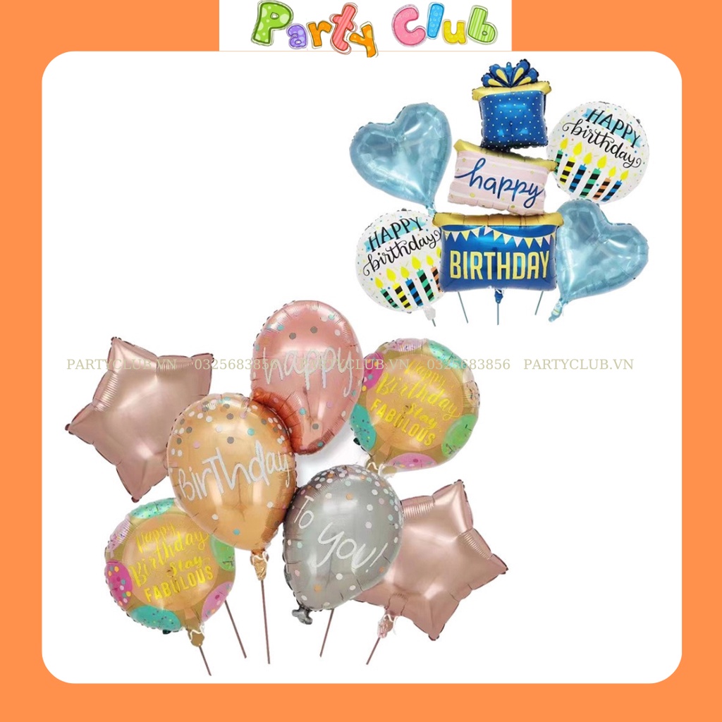 Bóng hộp quà Happy Birthday mẫu mới trang trí sinh nhật