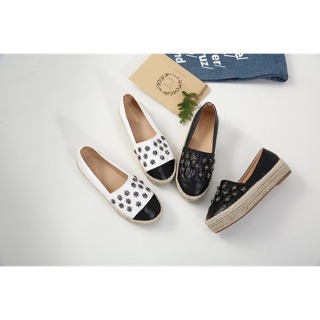 👠 giày slip on đế cói bông tuyết siêu đẹp
