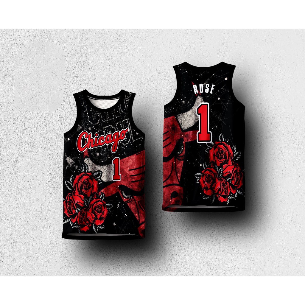 Chicago BULLS ROSE HG Khái Niệm JERSEY Và Quần Short