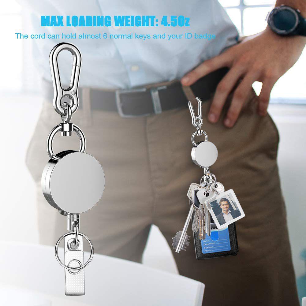 1 Dây Đeo Thẻ Tên ID Bằng Kim Loại Tiện Dụng Cho Văn Phòng