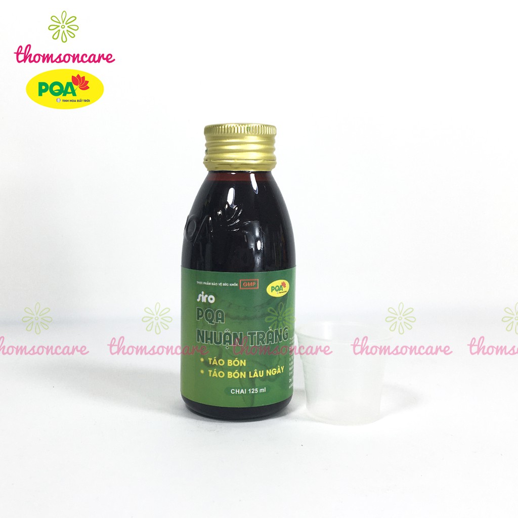 Siro Nhuận Tràng PQA - Giúp nhuận tràng, ngăn ngừa táo bón, trĩ ở người lớn và trẻ em - Chai 125ml