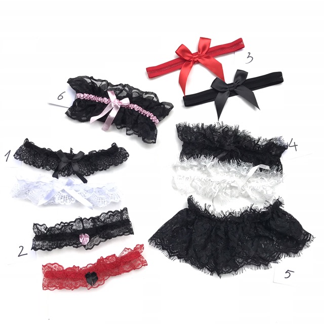 Vòng ren đùi cô dâu phong cách châu âu. Vòng đùi đẹp có thể biến tấu thành vòng cổ chocker