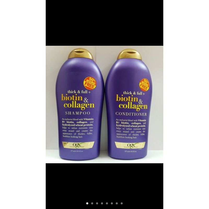 Bộ dầu gội xả Biotin Collagen Thick Full giảm rụng tóc và giúp mọc tóc | BigBuy360 - bigbuy360.vn