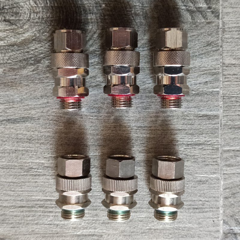 Cục xoay chống xoắn dây - khớp xoay dây chống xoắn inox máy xịt rửa chân 13.8mm