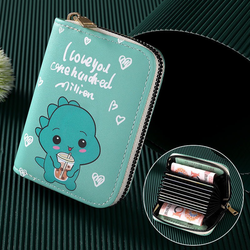 Ví Mini Nhiều Ngăn Tone Màu Xanh Nhỏ Gọn Bỏ Túi Siêu Yêu