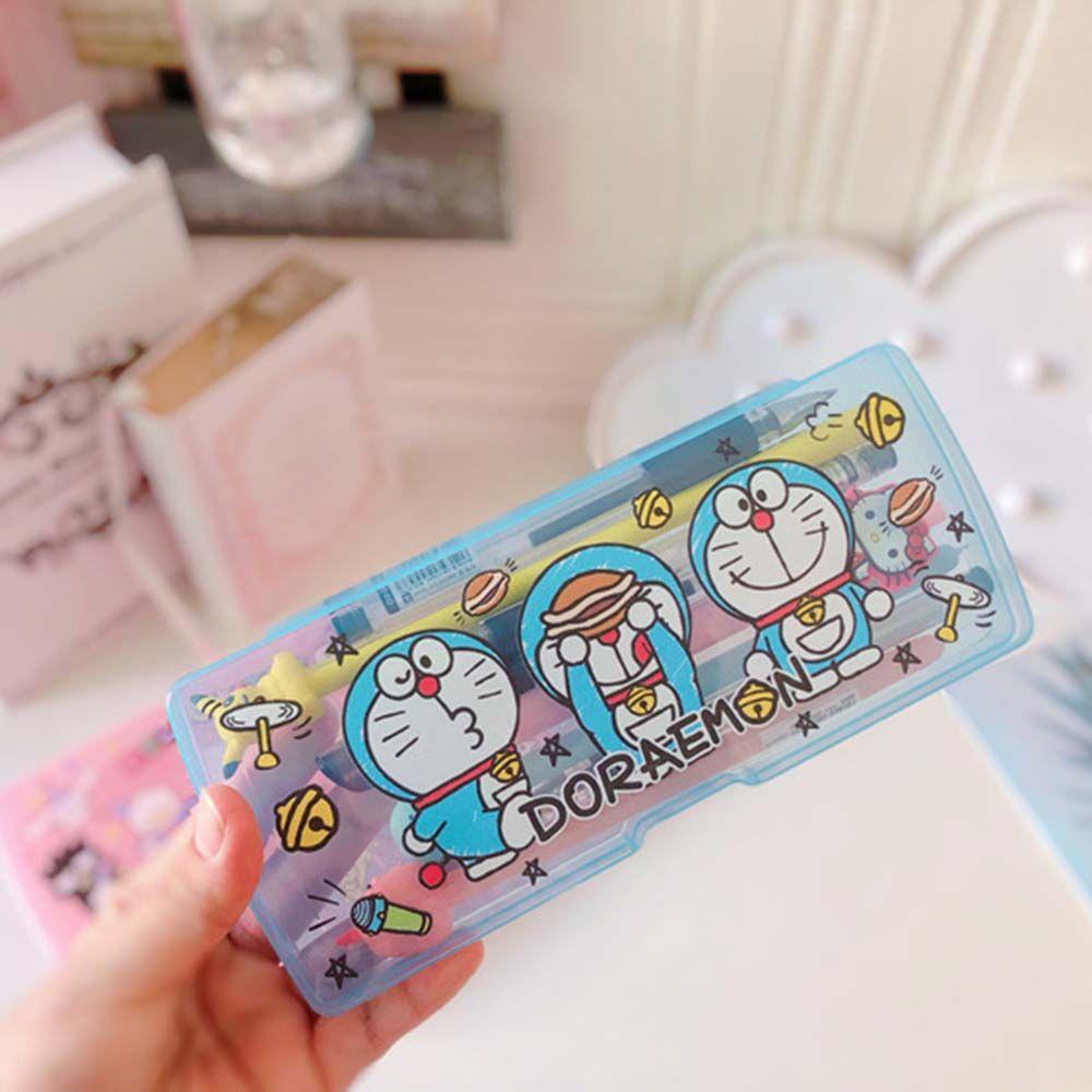 Hộp Đựng Bút Bằng Nhựa Họa Tiết Hoạt Hình Chú Chó Tai To Dễ Thương