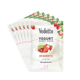 COMBO 6 Mặt Nạ Giấy Sữa Chua 22ml Vedette *DƯỠNG ẨM MỊN MÀNG*