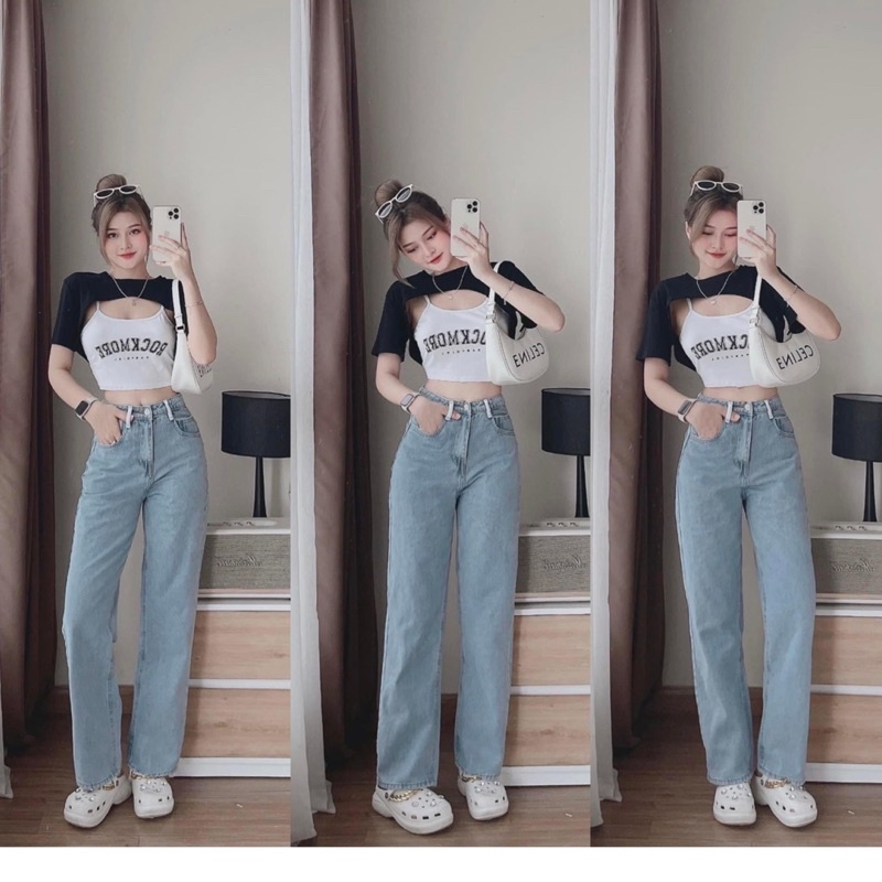 sét áo croptop khoét ngực cá tính in chữ cực đẹp roc1 chất thun gân