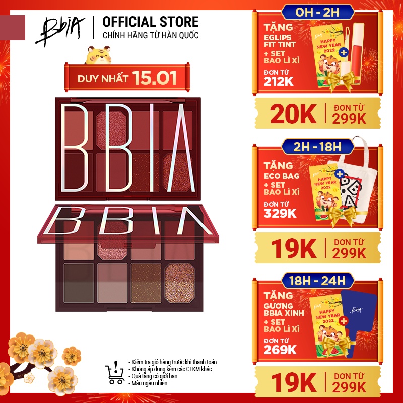 Bảng Phấn Mắt Bbia Final Shadow Palette Version 2 (2 màu) 11g - Bbia Official Store