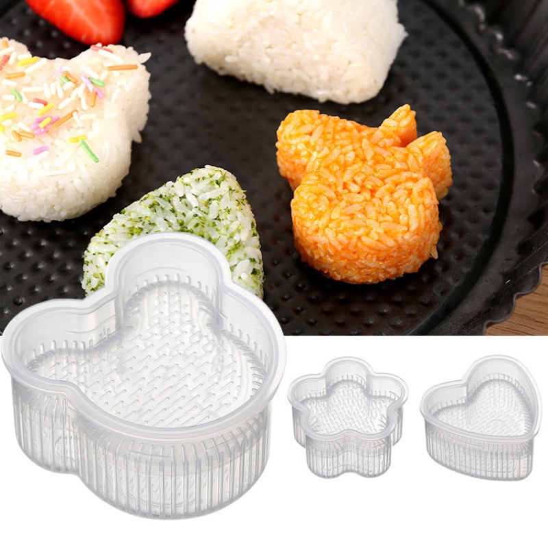 Khuôn Làm Cơm Nắm Hình Hoạt Hình Nhật Bản Dễ Thương Chống Dính Tiện Dụng Cho Nhà Bếp DIY