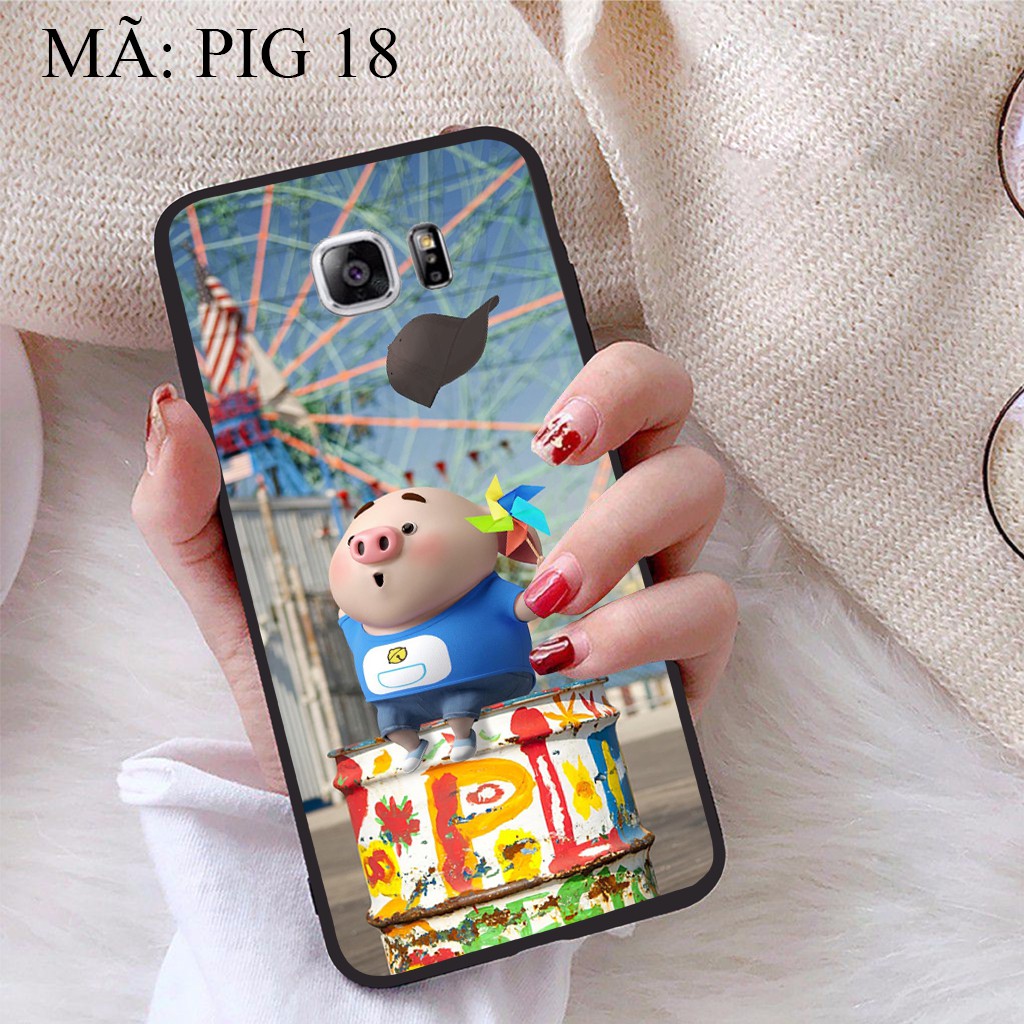 Ốp lưng Samsung Note 5 viền dẻo TPU BST Pig Cute