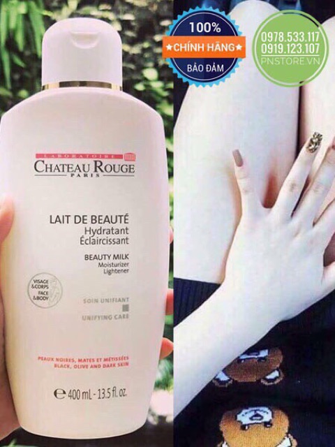 Sale 39% Dưỡng thể Siêu trắng da chateau Rouge