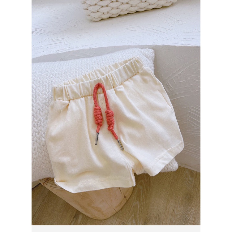 SANITKUN Bộ Áo Thun Cotton Không Tay In Hoạt Hình + Quần Short Thoáng Khí Thời Trang Mùa Hè Cho Bé Trai Và Gái