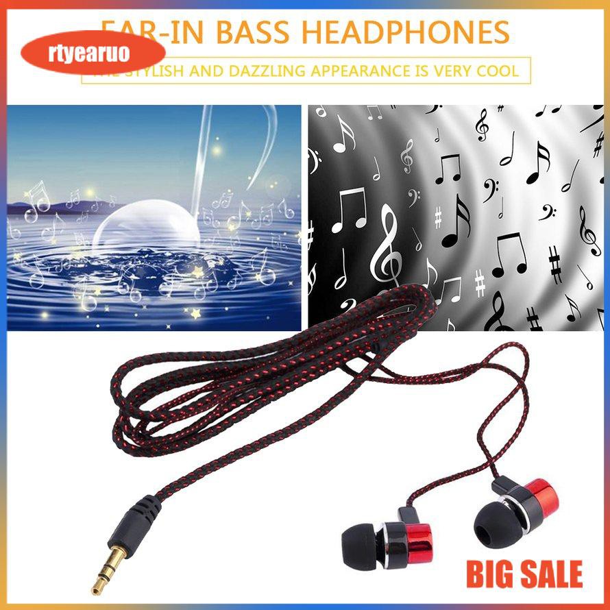 SK-17 Tai nghe bện Dây siêu trầm trong tai Tai nghe âm thanh nổi Cách ly tiếng ồn