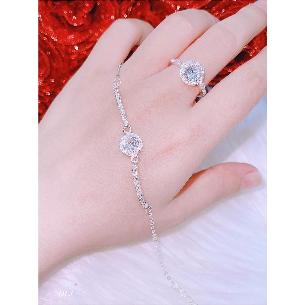 Bộ bạc nữ, phun đá lấp nánh