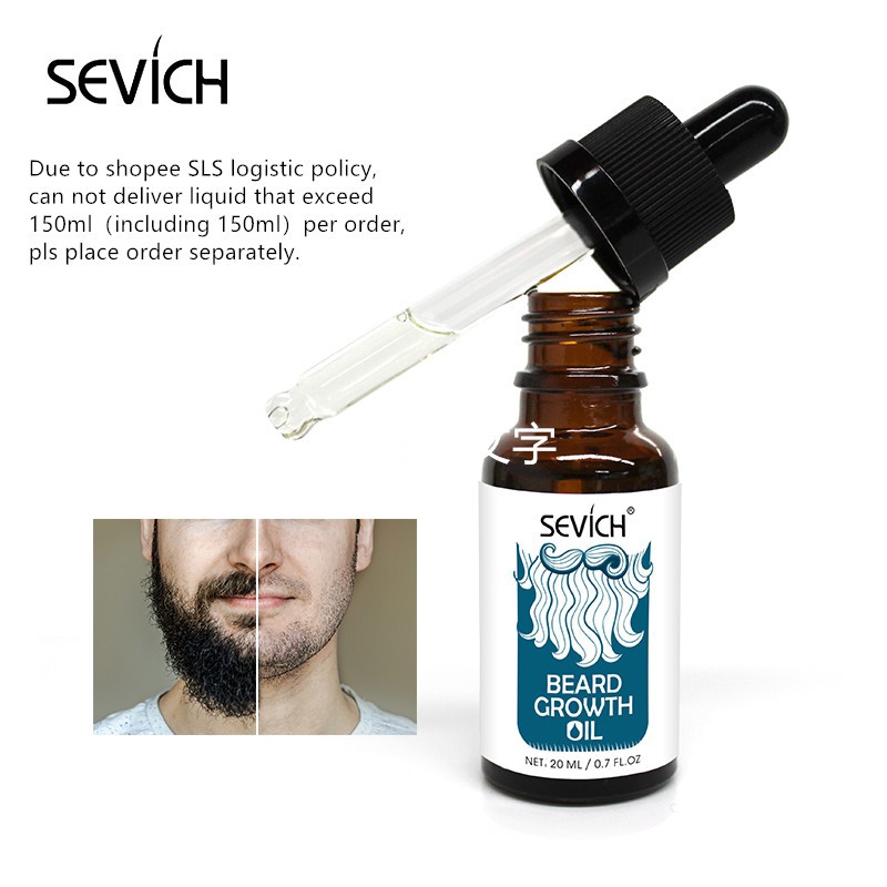 Tinh Chất Kích Thích Mọc Râu SEVICH Sử Dụng Hiệu Quả Cho Nam 20ml