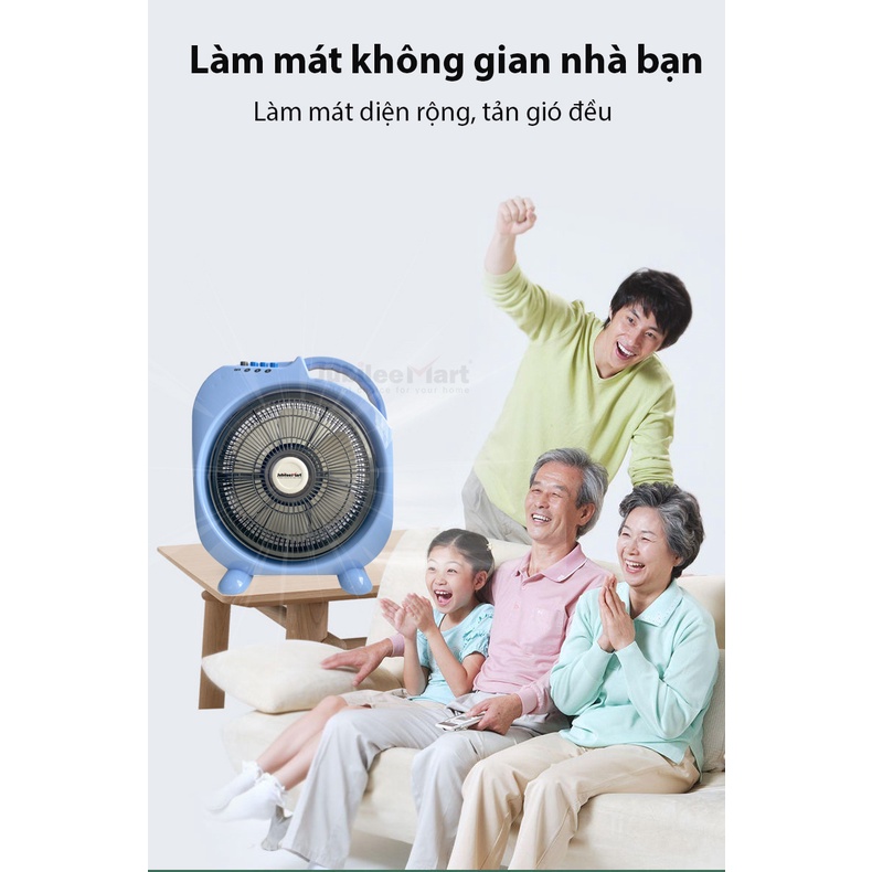 Quạt Hộp Tản Gió Thương Hiệu Haibi Sải Cánh Rộng Tiêu Thụ Ít Điện Bao Gồm 3 Chế Độ Gió. Bảo Hành 12 tháng
