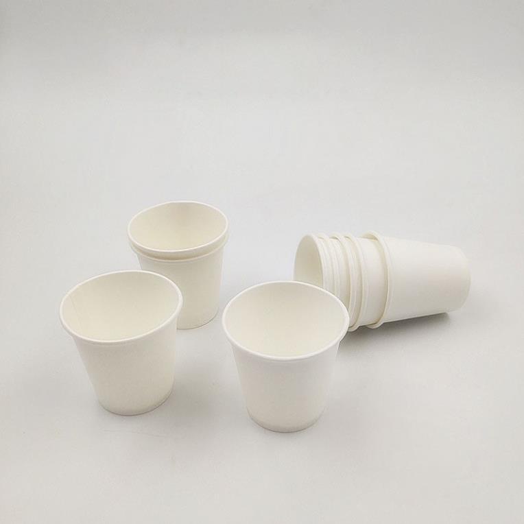 50 Ly giấy trắng nhiều size, cốc uống nước văn phòng, sự kiện, dùng một lần thân thiện với môi trường