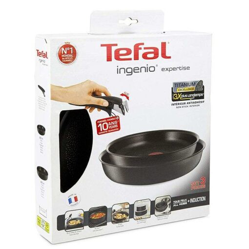 Bộ 2 chảo Tefal Ingenio Expertise 24 + 28cm bên trong và bên ngoài phủ chống dính