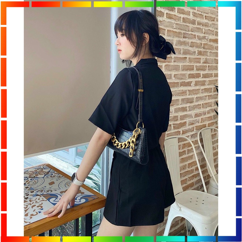 ( ẢNH THẬT ) - SET ĐỒ NỮ CÁ TÍNH ÁO CROPTOP KIỂU VEST CHÂN VÁY LỆCH CHỮ A DÀY DẶN FORM NHƯ HÌNH | BigBuy360 - bigbuy360.vn