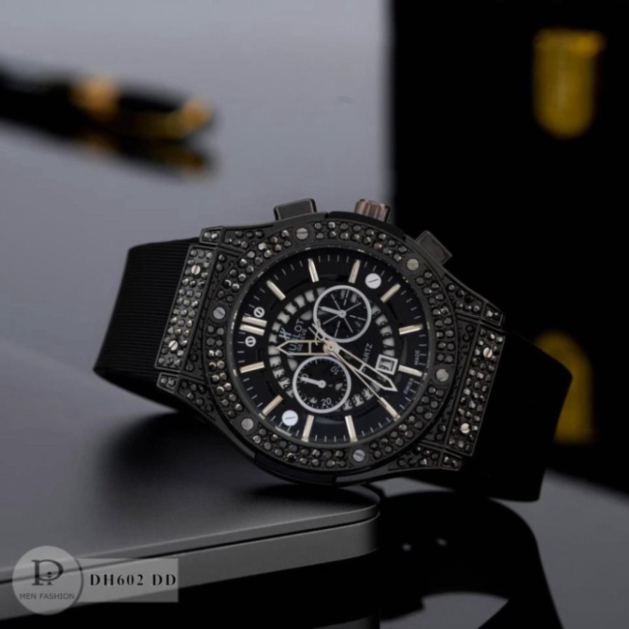 Đồng hồ nam nữ Hublot - unisex cặp đôi dây cao su sang trọng đẳng cấp-Tặng hộp da cao cấp