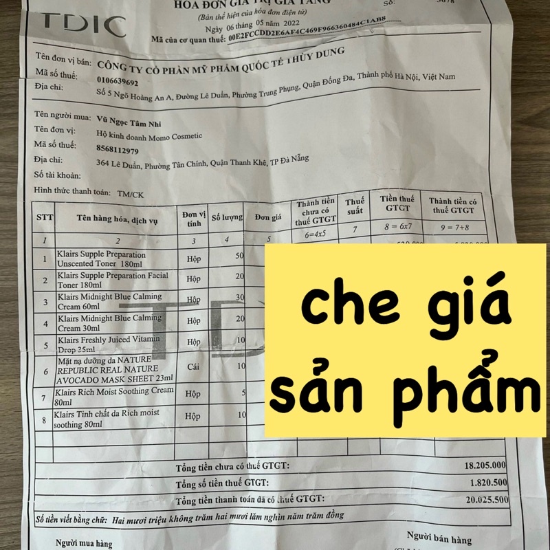 Nước hoa hồng Klairs