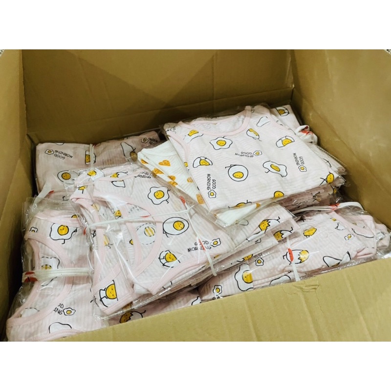 Bộ sát nách, ba lỗ cotton oganic xuất hàn cho bé trai bé gái