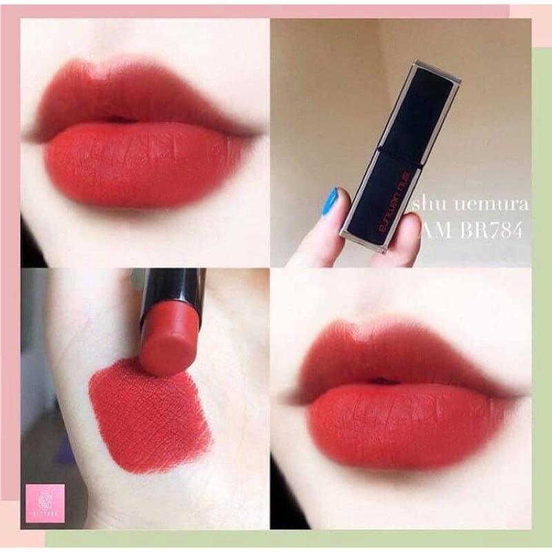 Son lì Shu uemura AM BR 784 Đỏ nâu đất pha cam