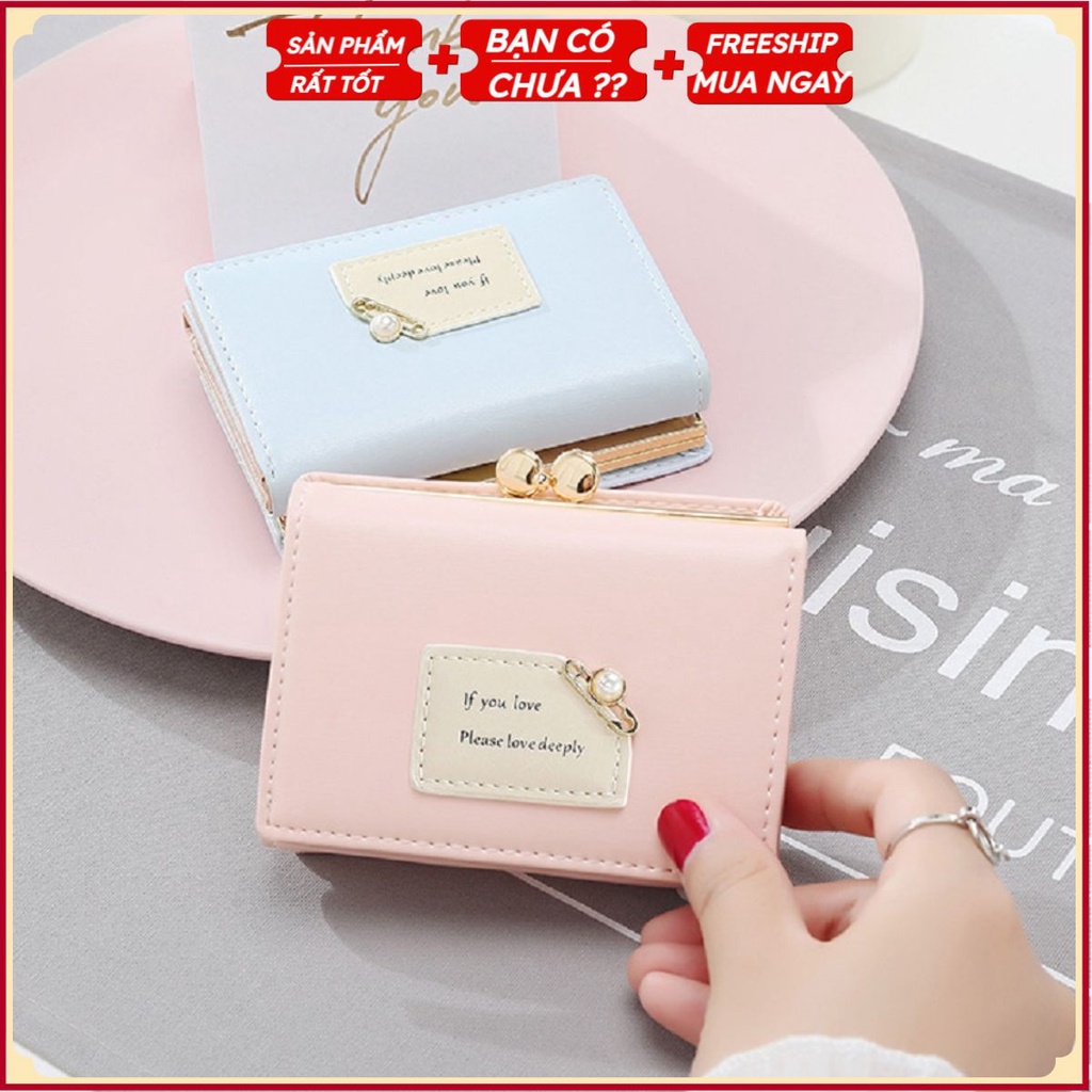 Ví Nữ MINI Đẹp Ví Cầm Tay Nữ Nhỏ Gọn Xinh Xắn Bóp Da PU Cao Cấp Thời Trang Hàng Hiệu Hàn Quốc Sang Trọng LỊCH THIỆP GC35
